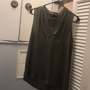 Banana Republic Olive green sleeveless blouse